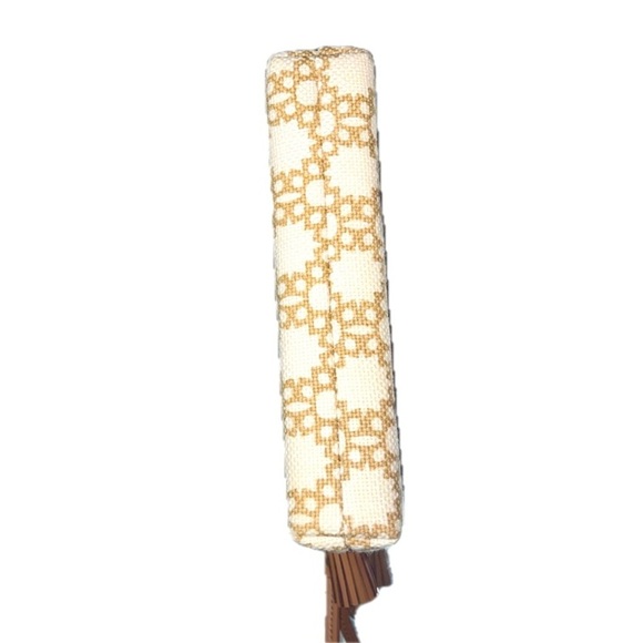 Spartina 449 Garden House Tassel Wristlet, Leather and Canvas, NWOT - Picture 11 of 11